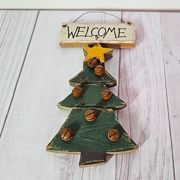 Rustic Welcome Tree Sign - Picture 1 of 4